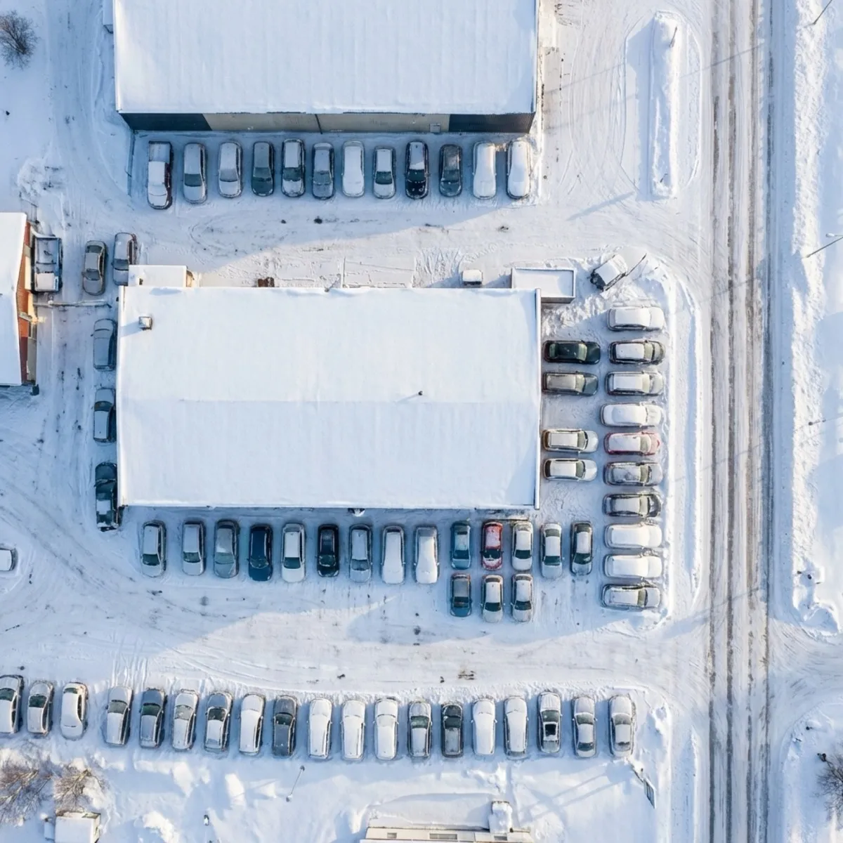 Begbilnorr bilhandlare sett uppifrån i Luleå