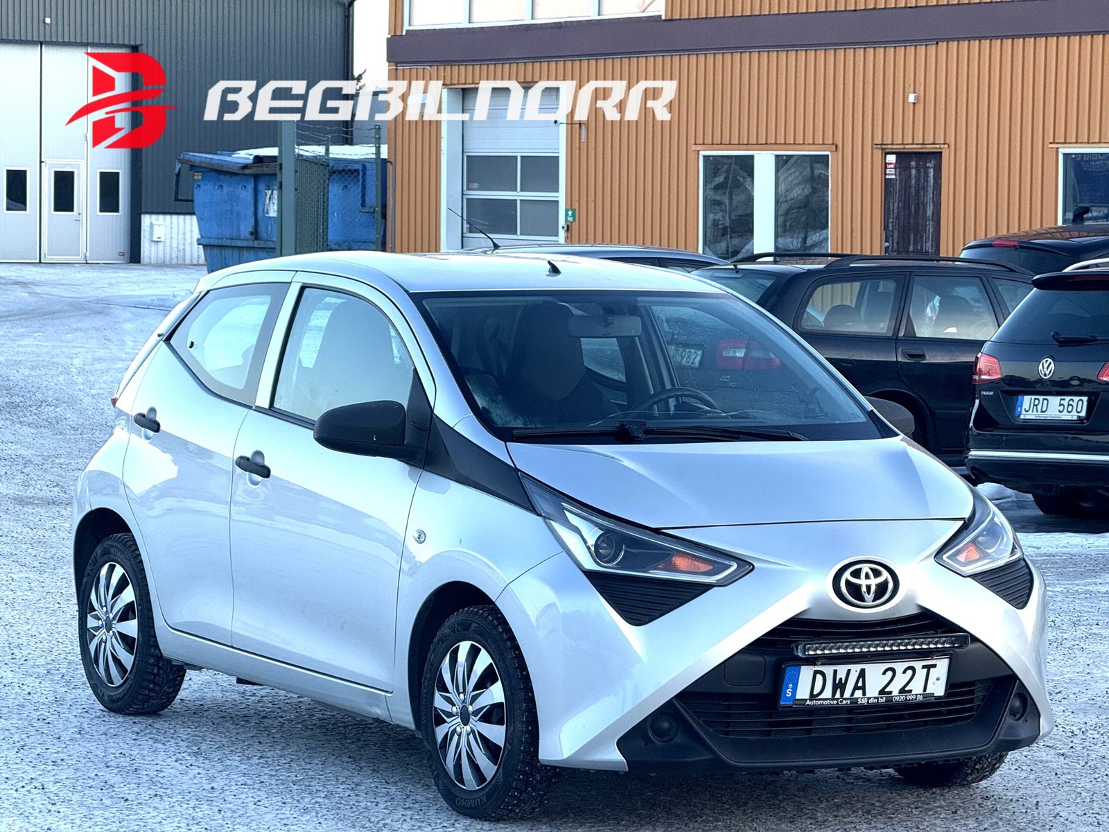Begagnad Toyota Aygo 2019 till salu Luleå - framsida exteriör